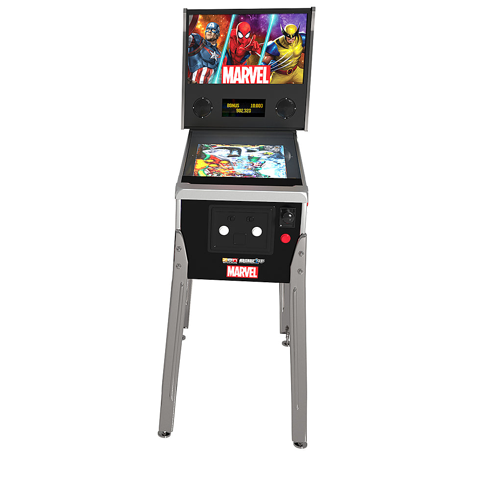 Arcade1Up Marvel flipperkast flipperbord en knoppen