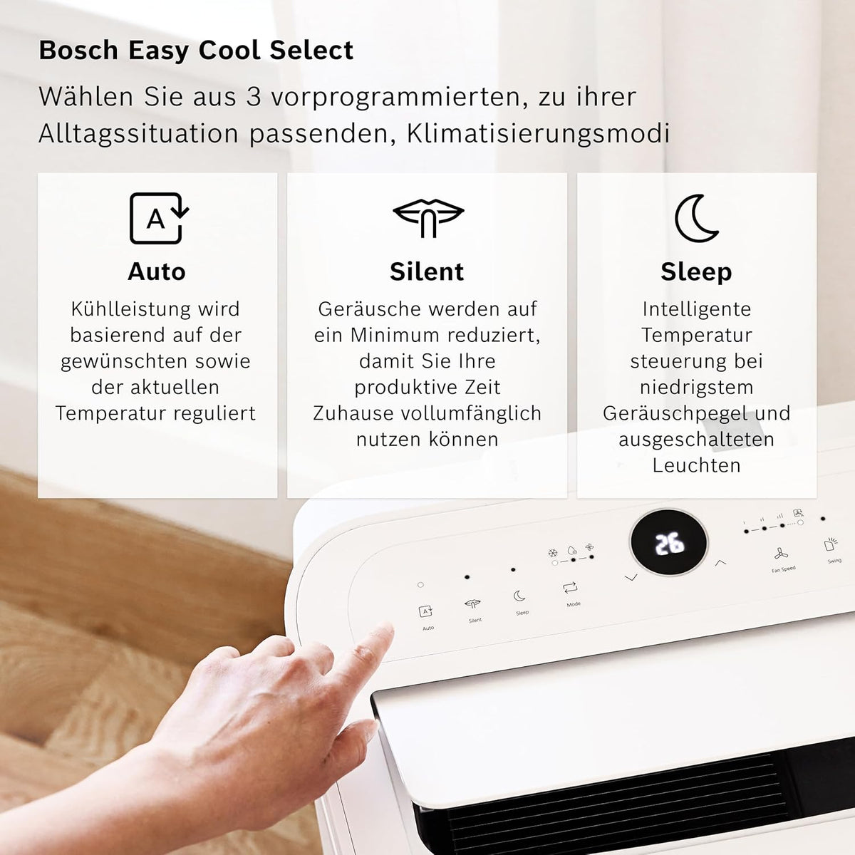 Bosch Cool 4000 Mobiles Klimagerät - 3-in-1: Klimagerät – Hauptansicht 1/66