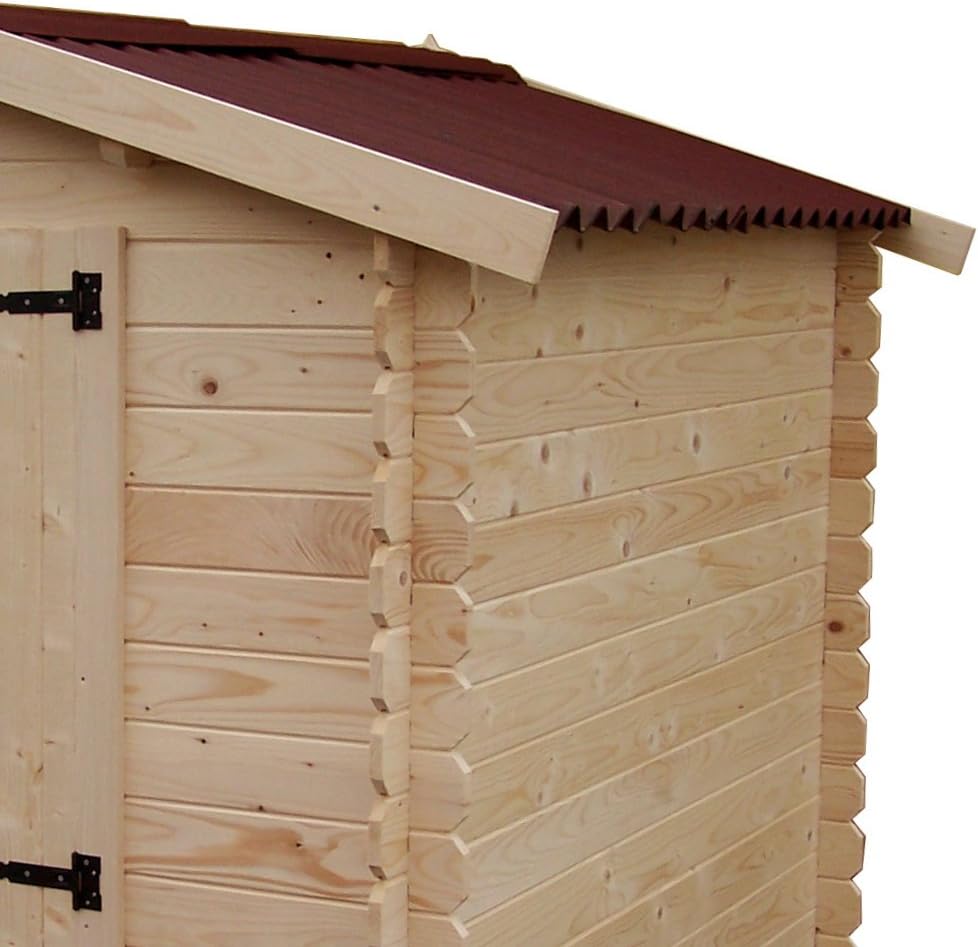 Gartenschuppen Alpina Fichtenholz – Detailansicht