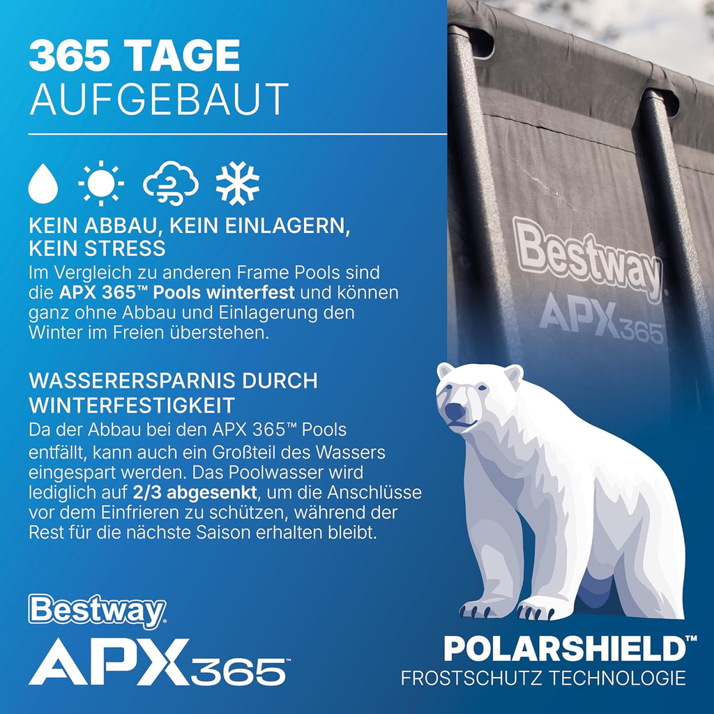 Bestway APX365 Winterfestes Frame Pool Set – Detailansicht 3/9