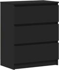 vidaXL Buffet, Meuble de Rangement avec Tiroir, Armoire de Rangement, Organisateur Salon Salle de Séjour Intérieur, Noir Bois d’Ingénierie