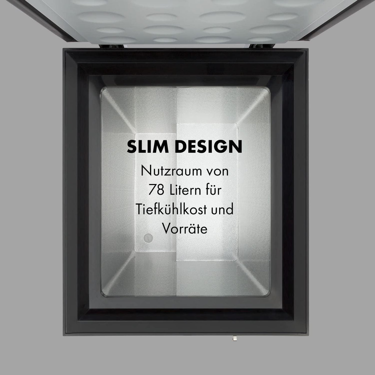 Offener Deckel mit Innenraum 78 L