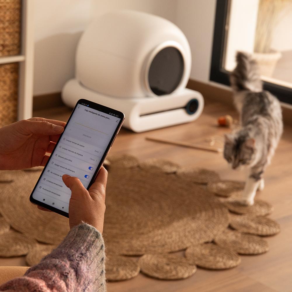 Pumba 8500 CleanKitty Smart kattenbak, compact plaatsing in huis