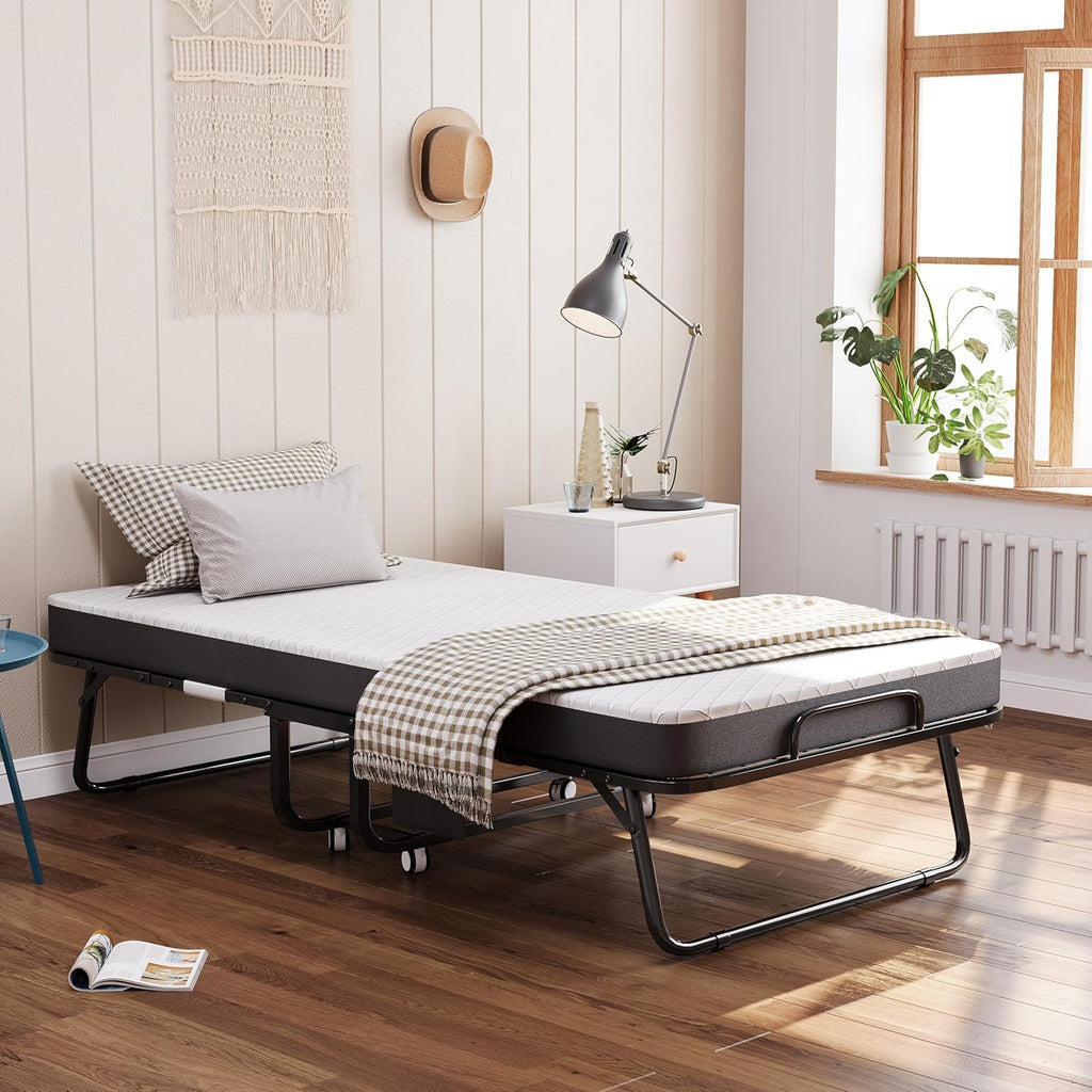 CAIYUN opklapbed – opengevouwen bed met traagschuimmatras