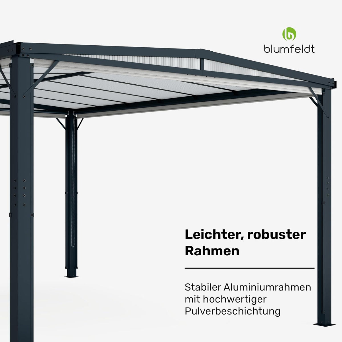 Einziehbare Seitenwand aus Polyester