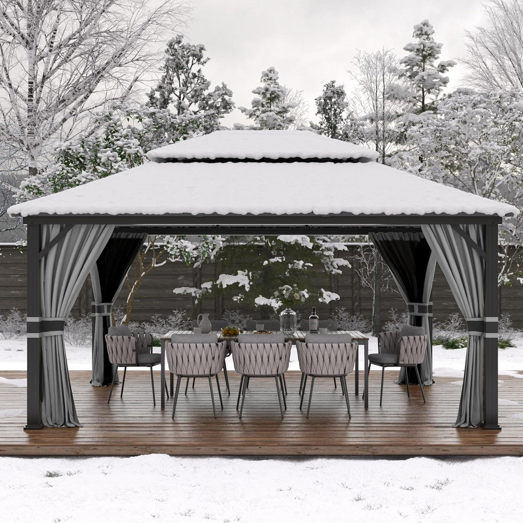 Pavillon als Grilllounge im Einsatz