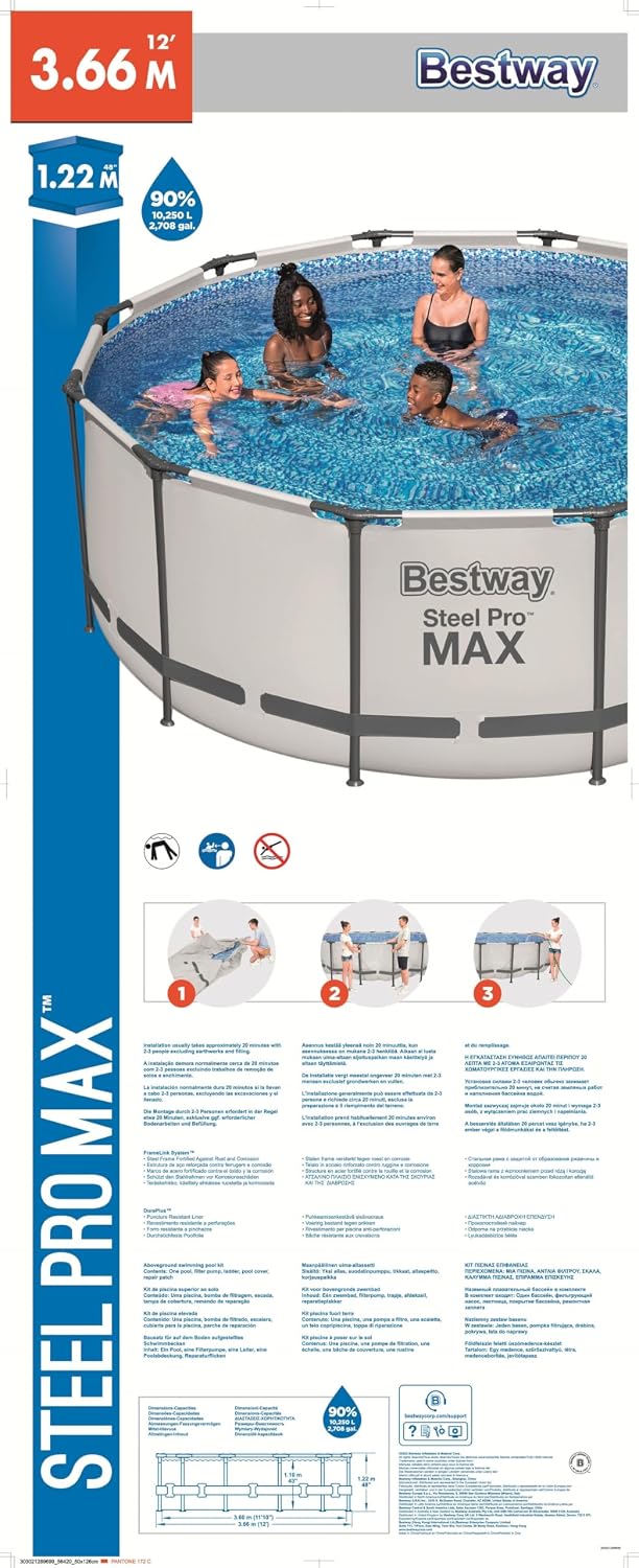 Bestway Stahl Pro Max 3 – Frontalansicht 4/5