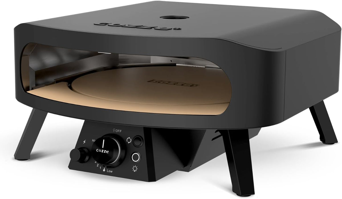 cozze 17 Zoll Gas-Pizzaofen Black Edition – Seitenansicht