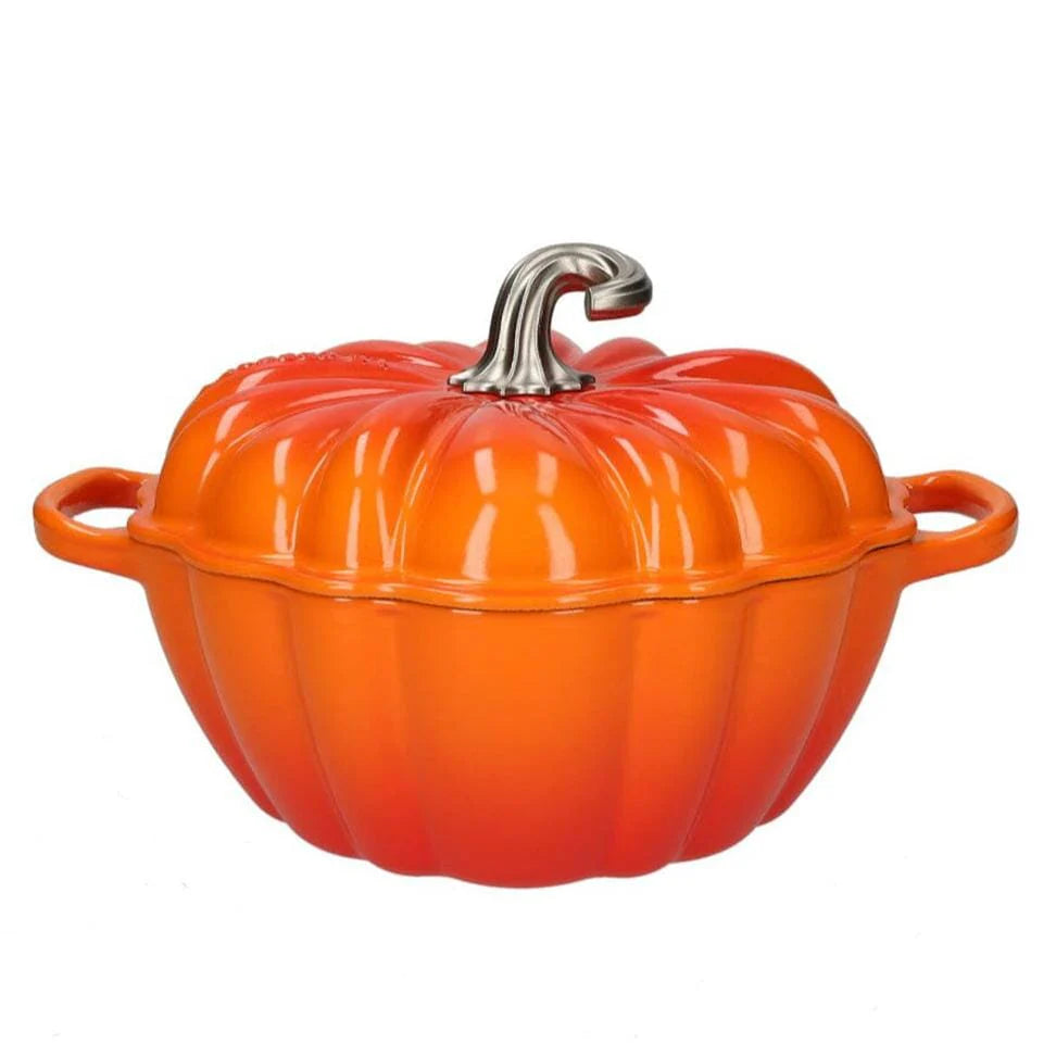 Le Creuset Signature pompoen braadpan in oranjerode emaille