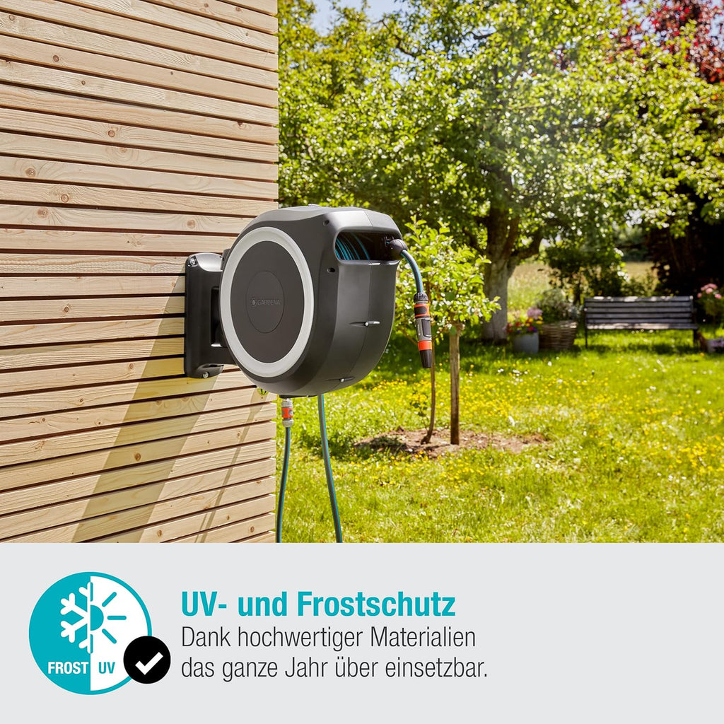 Gardena Original Wand-Schlauchbox RollUp L (weiß) 30 m: flex – Rückansicht 5/8