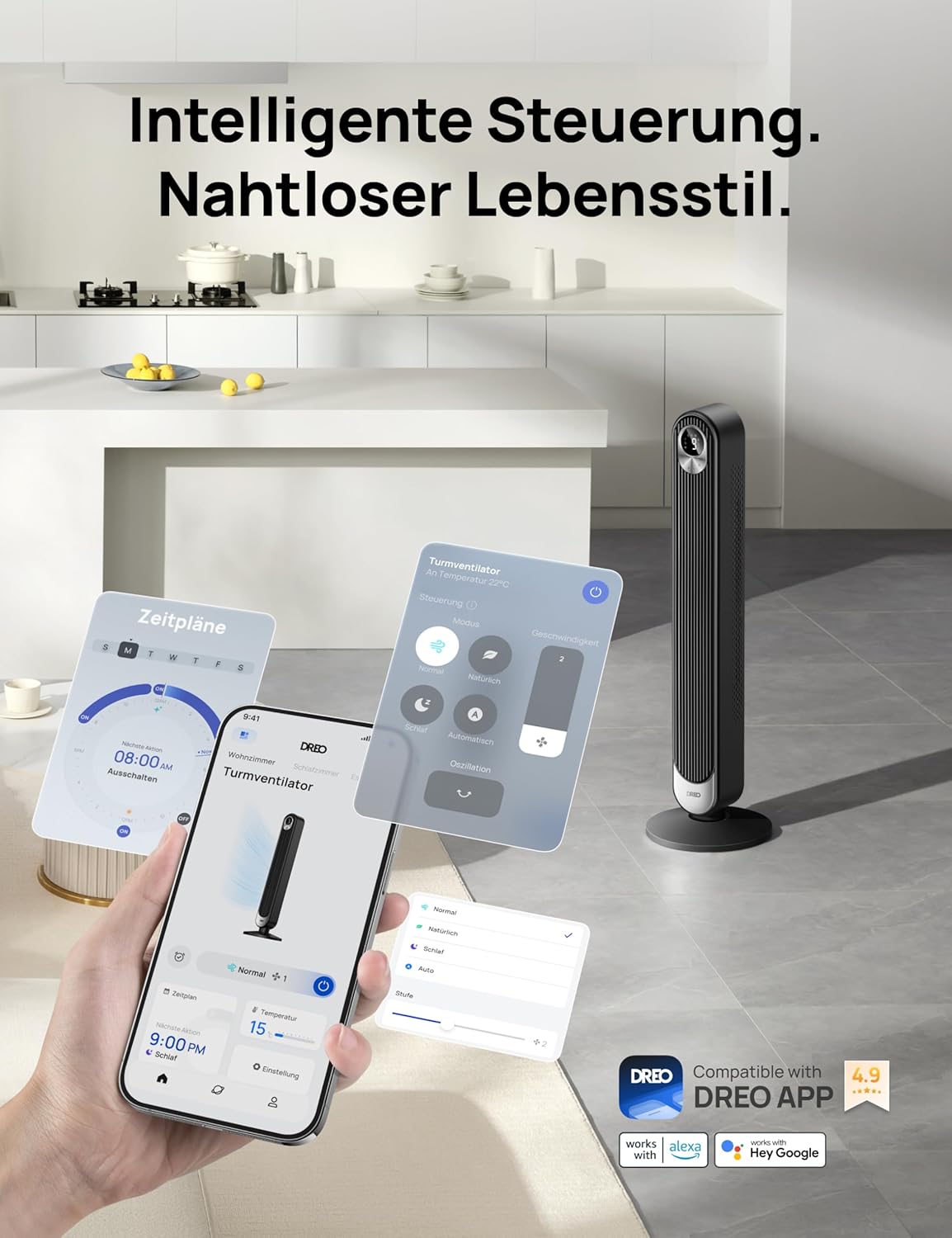 Bedienpanel mit Touch-Tasten