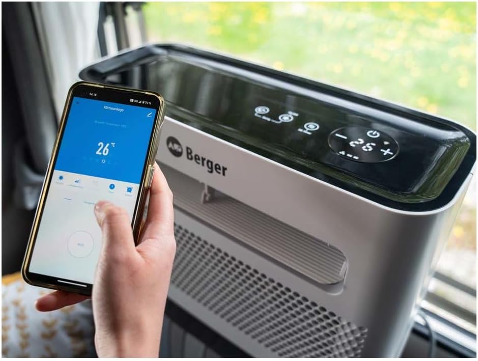 Produktbild: BERGER Arktar 5000 Pro Mobile Split-Klimaanlage mit Heizung – Frontansicht