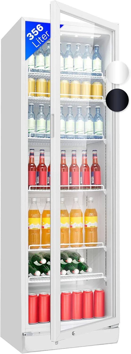 Bomann Getränkekühlschrank KSG 7351, 347 L, Glastür, abschließbar, 6 Ablagen, schwarz