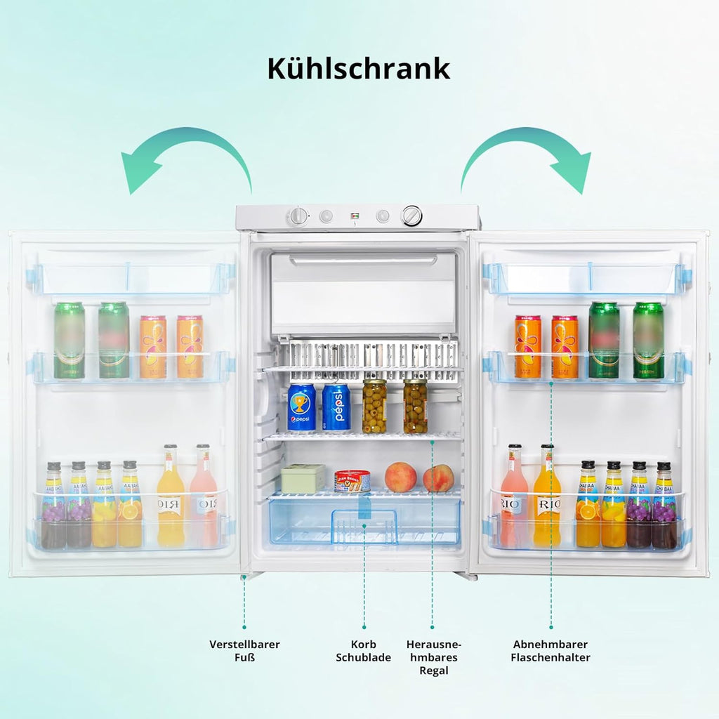 Kühlschrank im Wohnmobil-Einbau