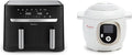 LOT Moulinex air fryer deux compartiments 8,3L, Dual essential inox, EZ901820 + Moulinex, Cookeo Multicuiseur intelligent 6L, 150 recettes intégrées CE85CA10