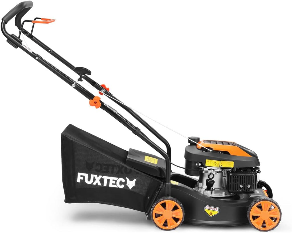 FUXTEC FX-RM4646ECO benzinegrasmaaier, wielbevestiging detail