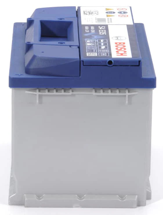 Bosch S4E05 accu etiket met specificaties