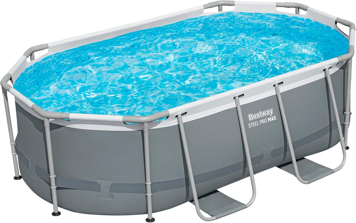 Bestway Power Steel Pool Oval – Ansicht im Einsatz
