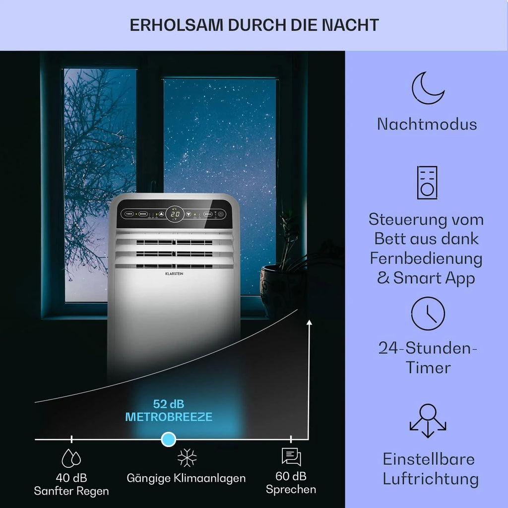 Produktbild: Klarstein Mobile Klimaanlage mit Abluftschlauch – Farbvariante