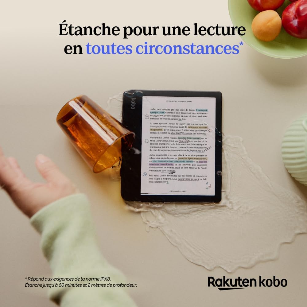 Waterdicht ontwerp van de IPX8 e-reader