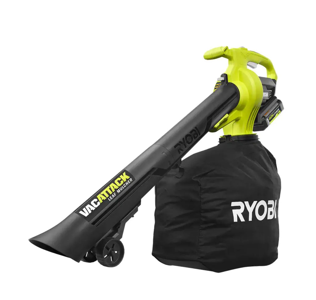 RYOBI 40V Vac Attack bladzuiger – in gebruik tijdens een klus