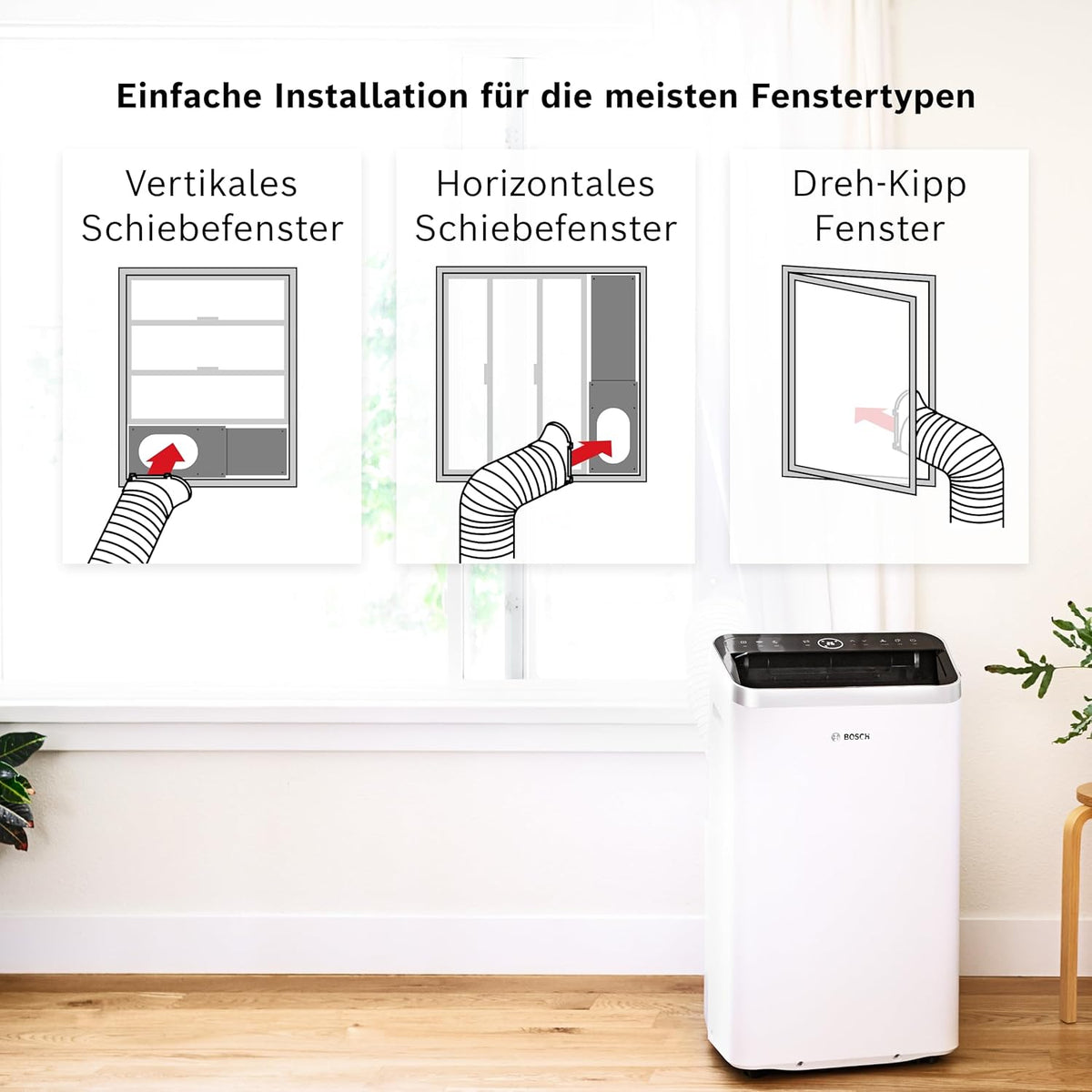 Bosch Cool 4000 Mobiles Klimagerät - 3-in-1: Klimagerät – Detailansicht 63/66