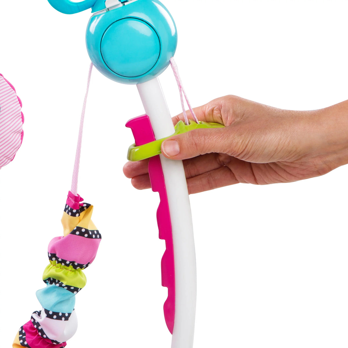 Bright Starts Minnie speeltjes hangend aan de boog