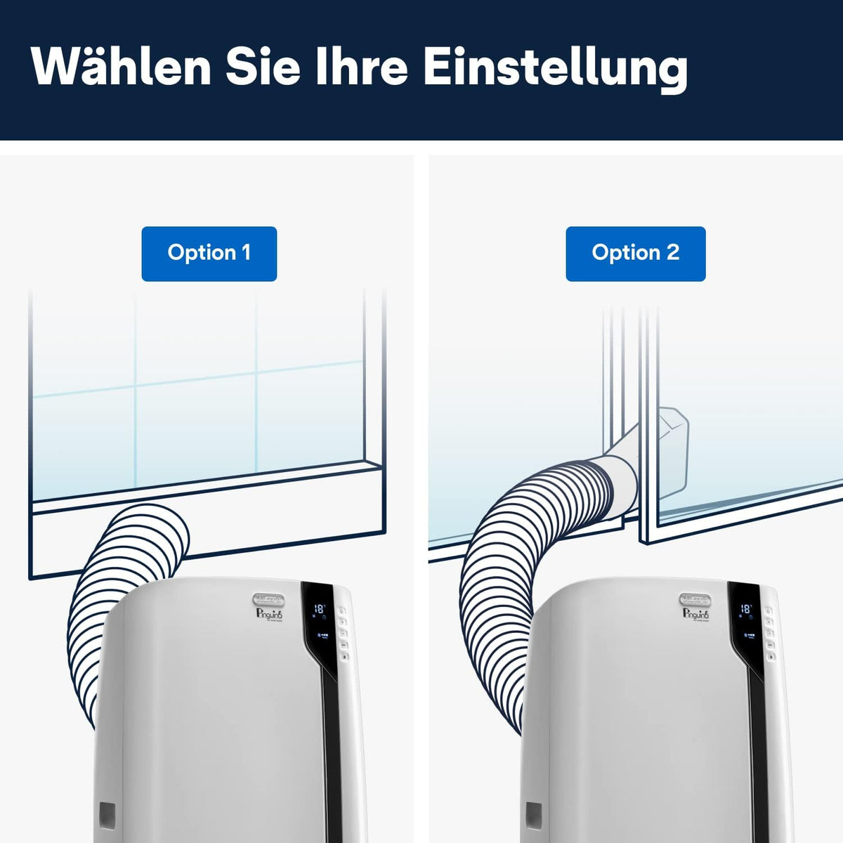 Abluftschlauch mit Fensterdüse