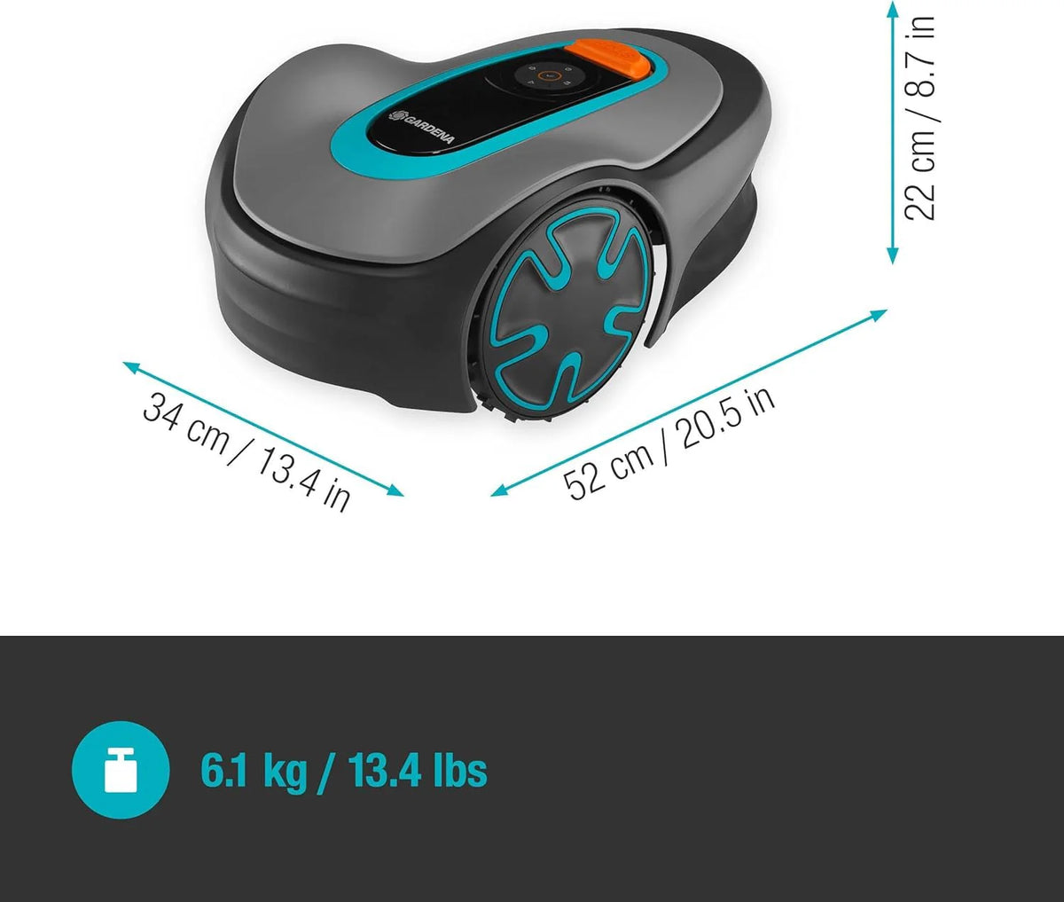 Gardena SILENO minimo robotmaaier, begrenzingsdraad en haringen