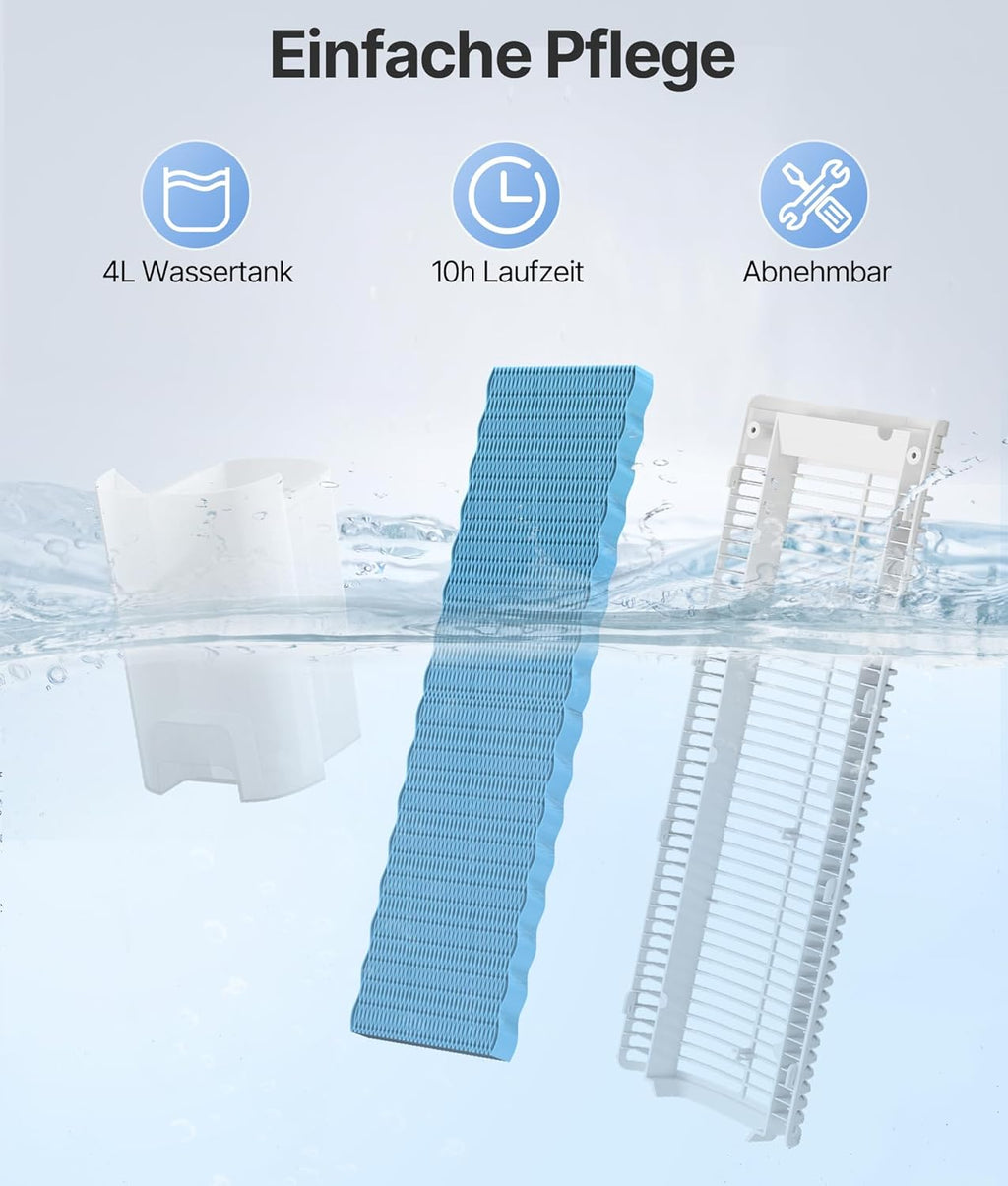 Produktbild: Turmventilator Luftkühler mit Wasserkühlung - Mobile Klimaan – mit Zubehör
