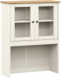 vidaXL Dessus de Commode Vigo Blanc 78x30x100 cm Bois Massif de pin, étagère supérieure de Commode, Dessus de Commode de Cuisine, Rangement de Cuisine