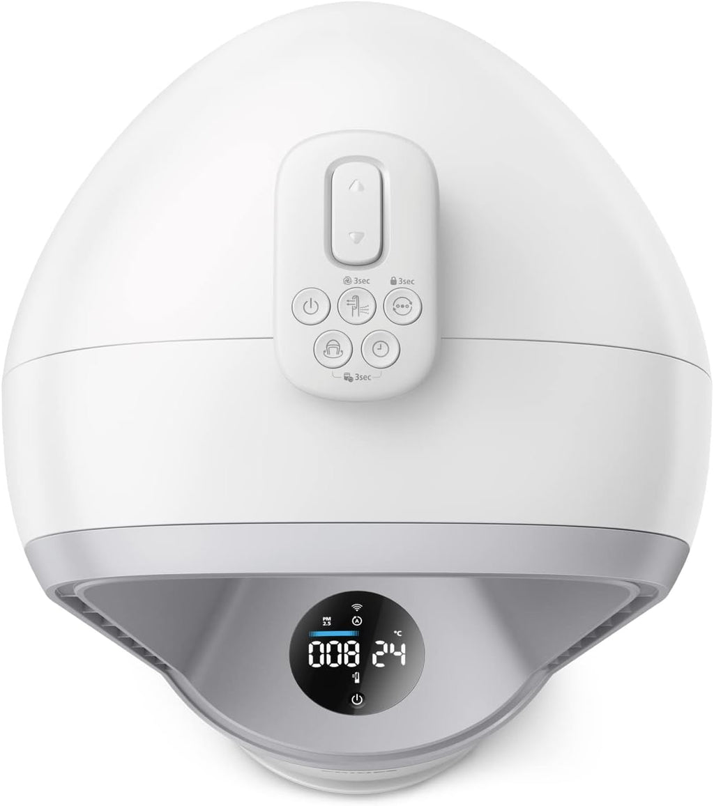 Philips Air Performer 2-en-1 : Purificateur & Ventilateur Rafra?chisseur – Nettoie 70m2, élimine 99,97% des Allergènes et Polluants. Filtre HEPA, Capteurs Intelligents, Alexa, Application (AMF765/10)