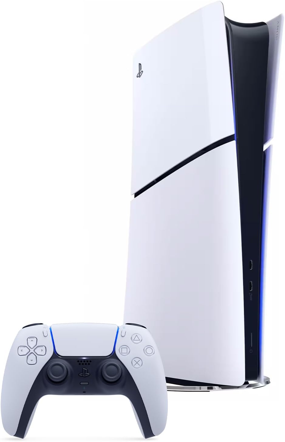 Playstation Sony, 5 édition Numérique, avec 1 Manette Sans Fil DualSense, Couleur : Blanche