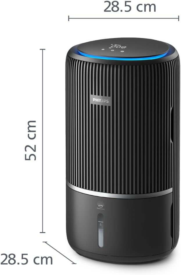 Philips Série 3400 Purificateur d'Air et Humidificateur 2 en 1, Filtre HEPA NanoProtect + Filtre à Charbon Actif, Humidification Hygiénique, CADR 300 m3/h, Taux d'Humidification 650 ml/h (AC3421/13)