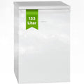 Bomann Réfrigérateur 133L blanc VS2185-1-blanc, Capacité nette : 133 litres, éclairage intérieur à DEL, Contr?le de la température en continu, 3 clayettes en verre
