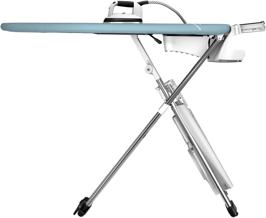 Laurastar S Pure, Système de repassage, Vapeur Hygiénique Elimine 99,9% des Bactéries et Acariens, Table Active, Roulettes, Réservoir Amovible