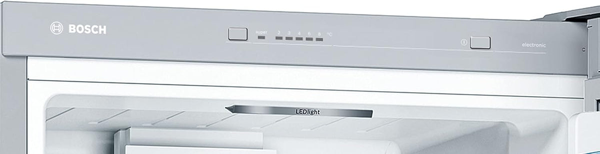 Bosch KGV33VLEAS - Réfrigérateur combiné pose libre - Série 4 - 288L - Froid brassé - L 60cm x H 176cm - Inox