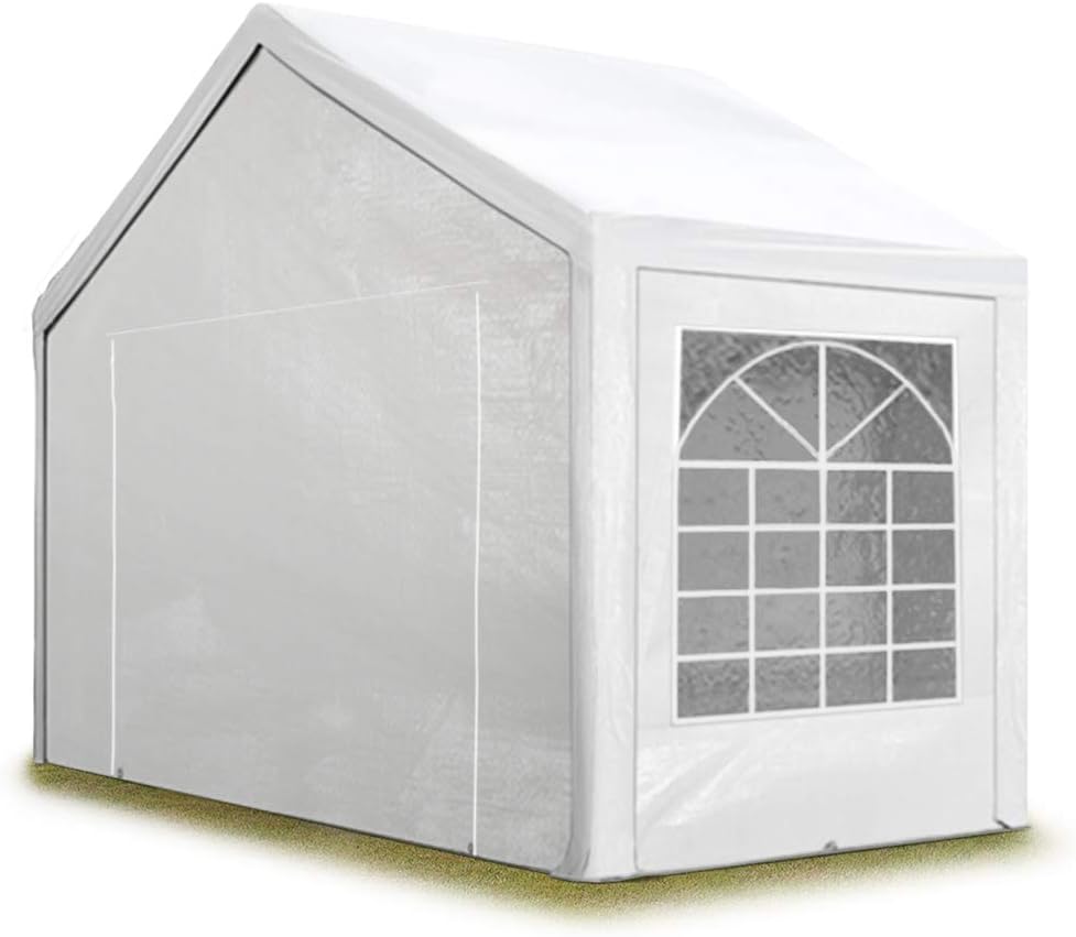 TOOLPORT Tente de réception 3x2 m pavillon Blanc bache PE 350 N imperméable Tente de Jardin