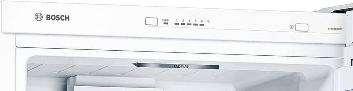 Bosch KGV33VWEAS, Série 4, Réfrigérateur congélateur, Pose libre, 176 x 60 cm, 195 L / 94 L, Blanc