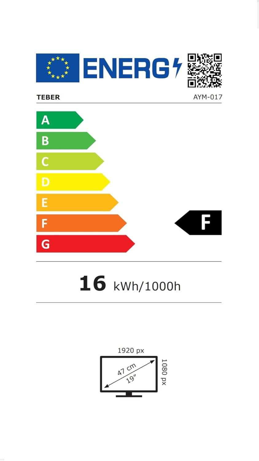 TéBER. Téléviseur Intelligent 18,5 Pouces - 12v/24v/230v - Android 11 - Full HD. Grande résolution 1920x1080. DVB-S2/C/T2/T. pour Camping-Cars, Cuisines, Chambres, Bateaux, camions (19").