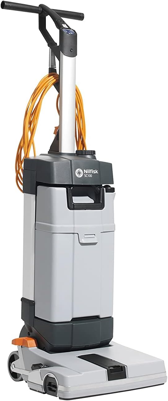 Nilfisk Machine à récurer SC100 E (nettoyage en profondeur dans les zones étroites  2 quantités d'eau  largeur de frottement 31 cm  appareil de nettoyage) 107408100