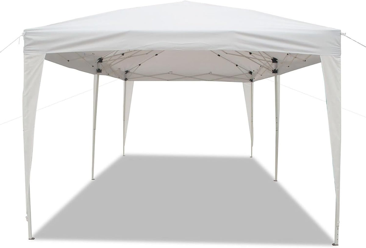 Goutime tonnelle Pliante 3x6,Pop up canopée Gazebo Tente de fête,4 Murs détachables Même Sac à roulettes,abri de Jardin Exterieur,Tente de réception（Blanc）