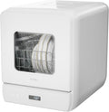 Hermitlux Mini lave-vaisselle de table, 6+1 Programmes de lavage, 5 Couverts et réservoir d'eau de 5L