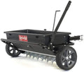 Agri-Fab 100 lb getrokken gazonstrooier op wielen