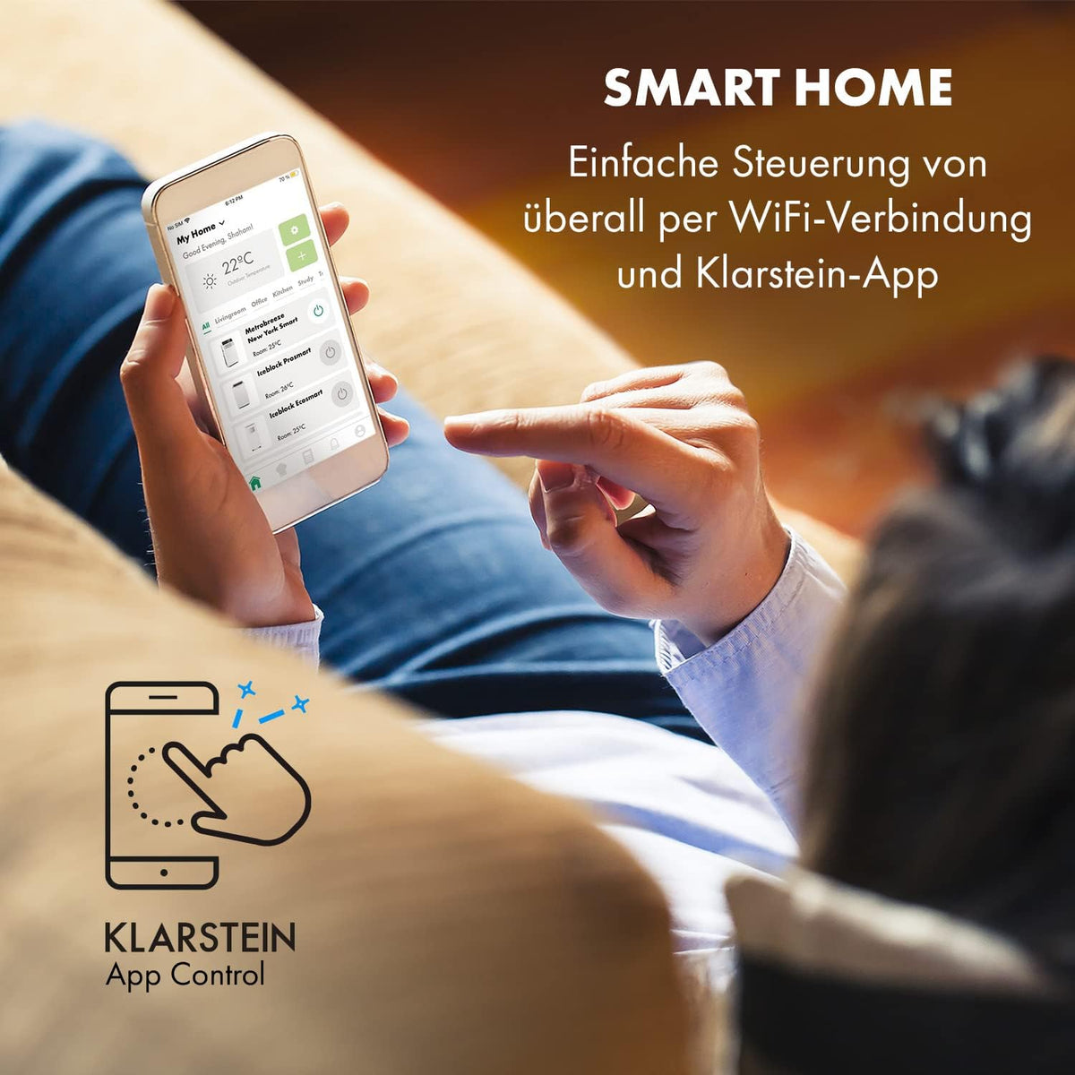 Produktbild: Klarstein Mobile Klimaanlage mit Abluftschlauch – Farbvariante