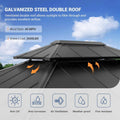 Amopatio Hardtop Pavillon 3,65x4,85 m im Garten