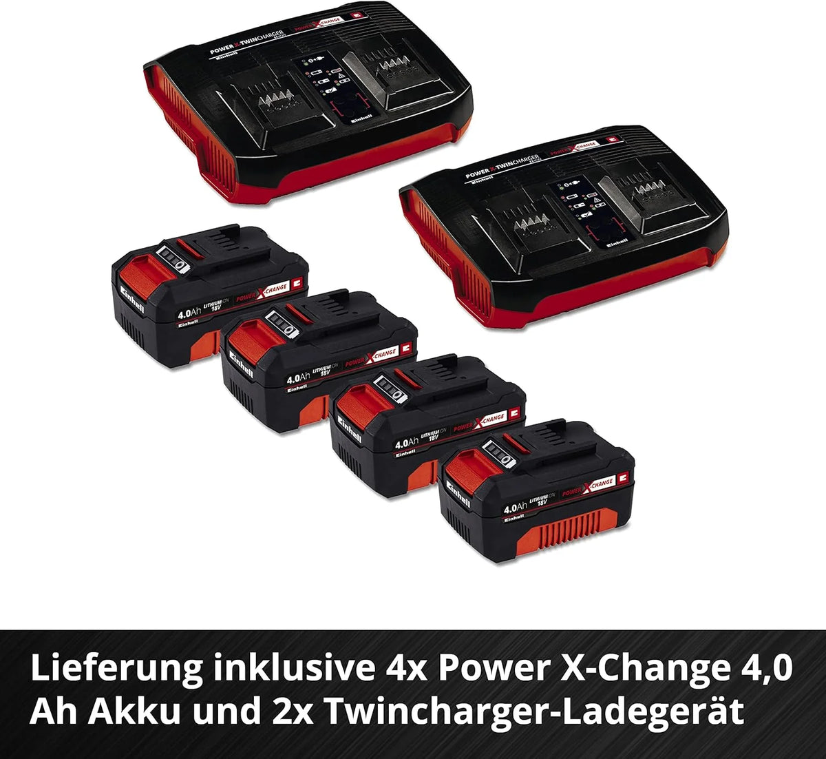 Einhell Akku-Rasenmher GE-CM 36/47 S HW Li Kit Power X-Chang – Lieferumfang 10/12