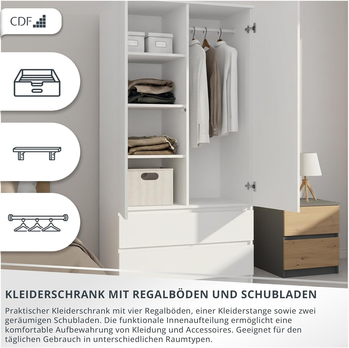 Variable Einlegeböden im Innenraum