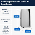 De'Longhi Pinguino PAC EX100 Silent in Weiß