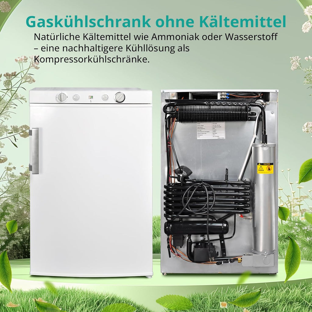 Seitenansicht und Standfüße